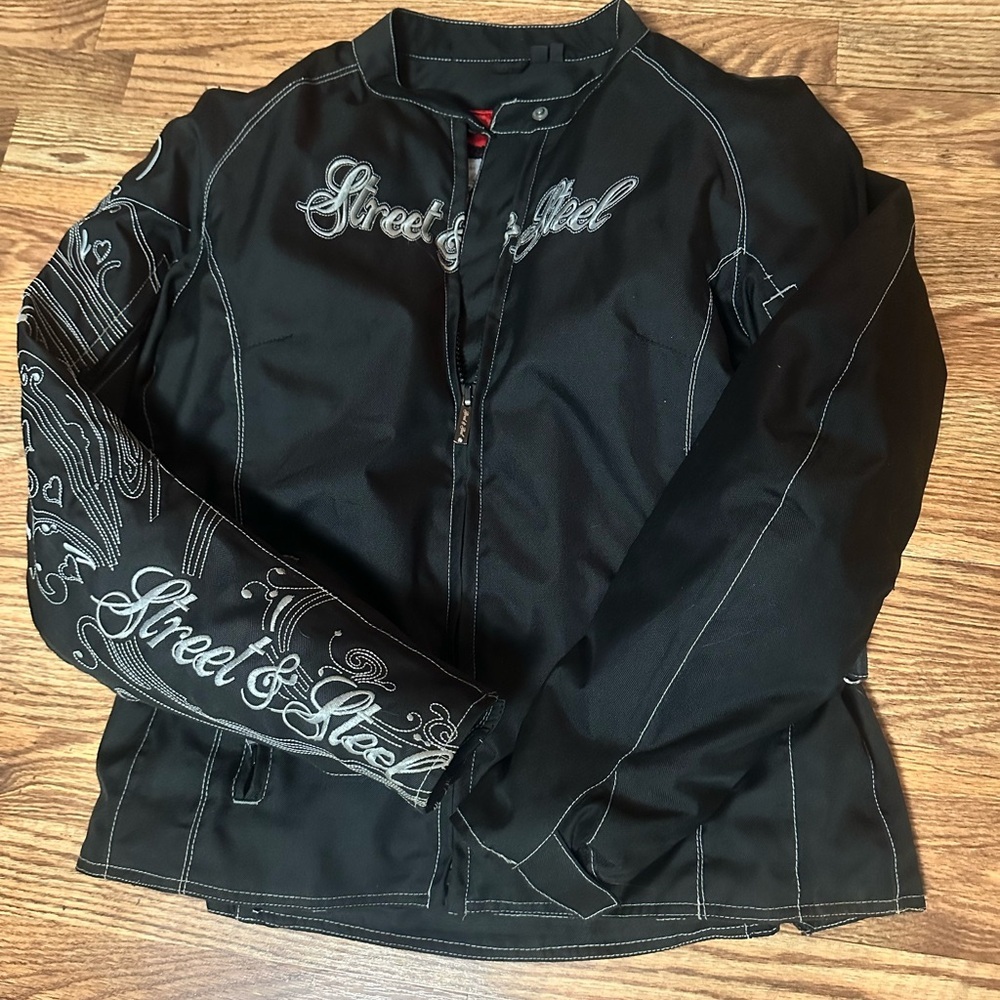 Women’s Street & Steel Black Biker Jacket Size 2XL